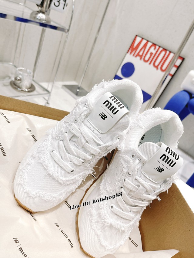 Miumiu2022新春款休閒運動鞋 高版本Miumiu x New Balance 574聯名款NB運動鞋 dx3299